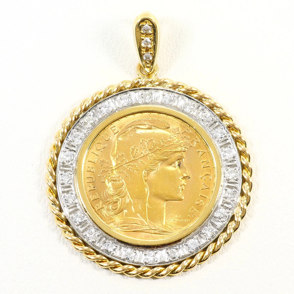 VINTAGE Gold Diamond Necklace